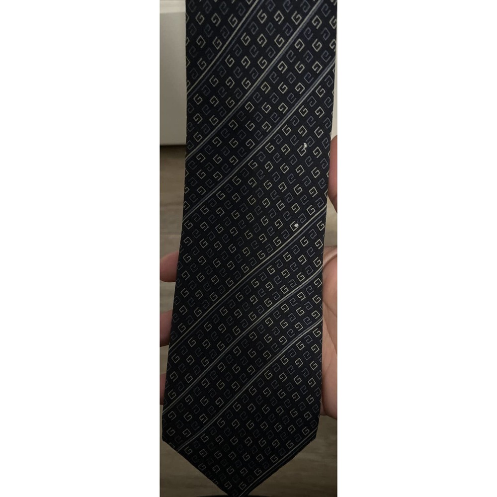 Blue Patterned GIVENCHY Silk Tie Italy